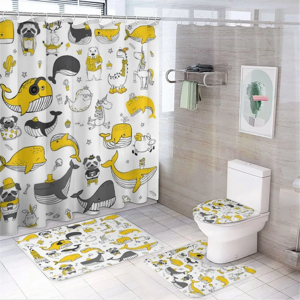 Childish Funny Animals — 4-Piece Bathroom Set preview