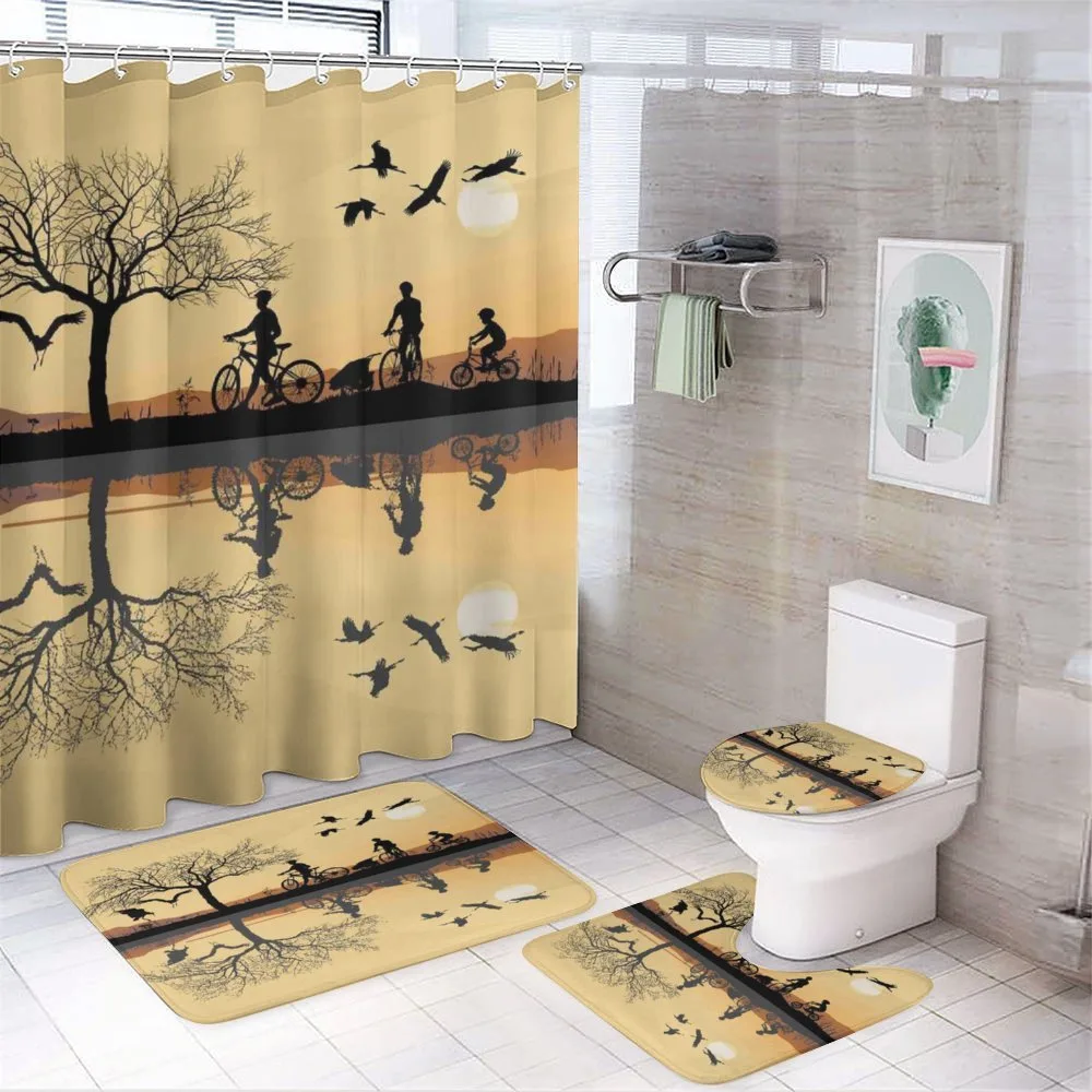 Family near a Lakeside — 4-Piece Bathroom Set preview