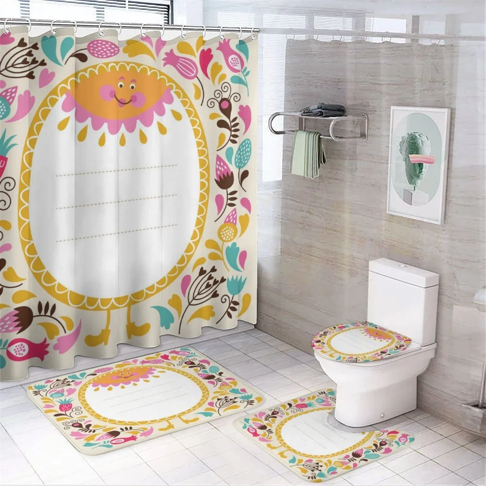Flowers Summer Sun — 4-Piece Bathroom Set preview
