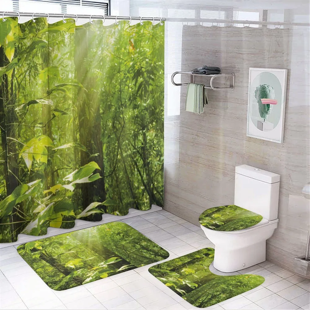 Leaf Branches Woodland — 4-Piece Bathroom Set preview