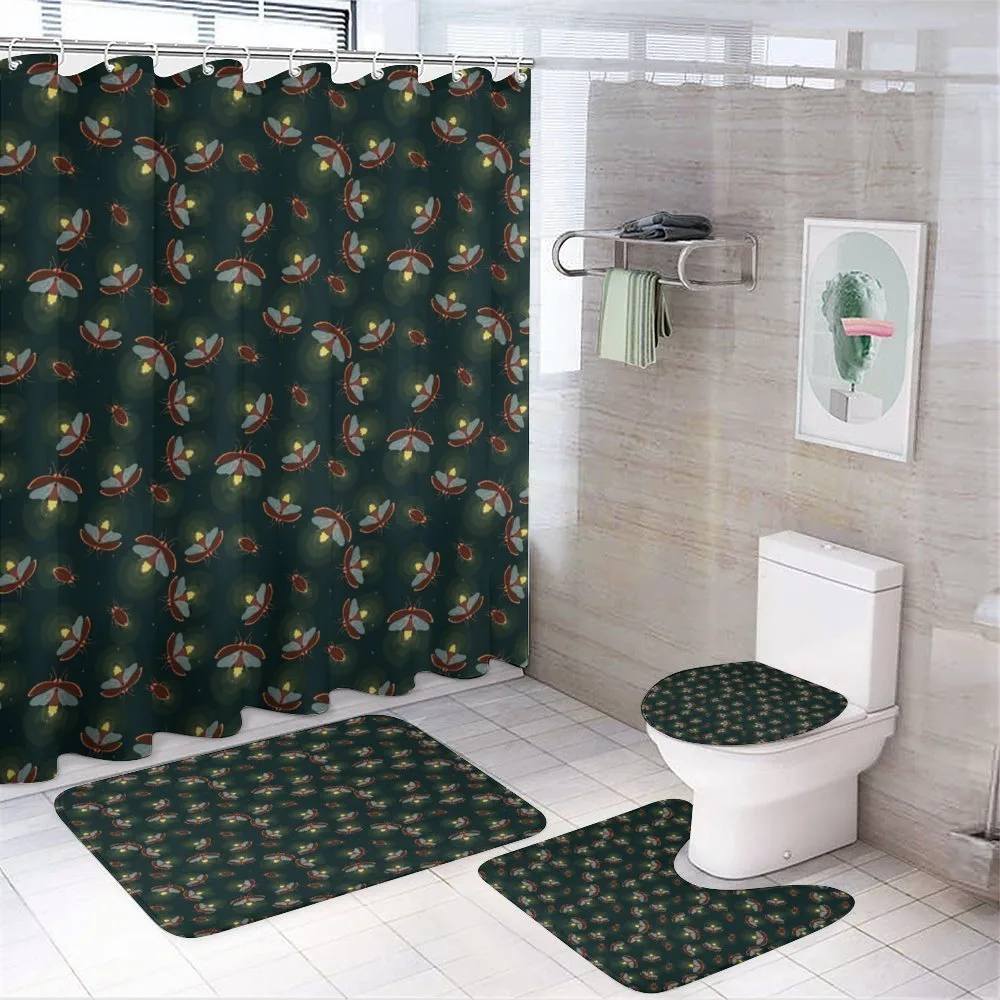 Night at Woodland Insects — 4-Piece Bathroom Set preview