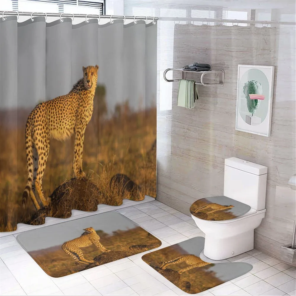 Wild Cheetah — 4-Piece Bathroom Set preview