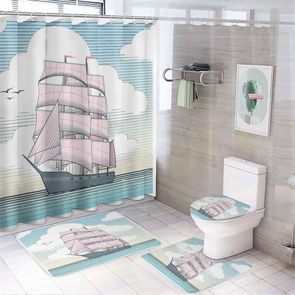 Dreamy Windjammer — 4-Piece Bathroom Set preview