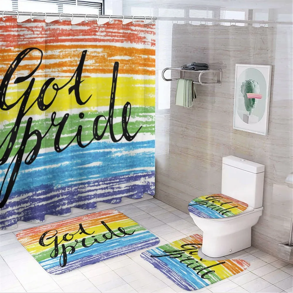 Got Pride Sketchy Art — 4-Piece Bathroom Set preview