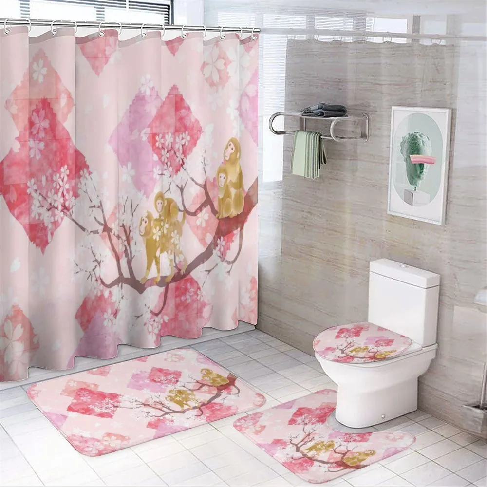 Minimalist Tree Braches — 4-Piece Bathroom Set preview