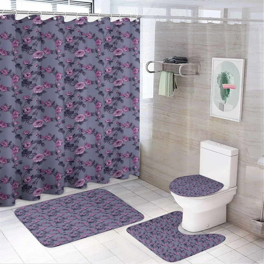 Nostalgic Garden Theme — 4-Piece Bathroom Set preview