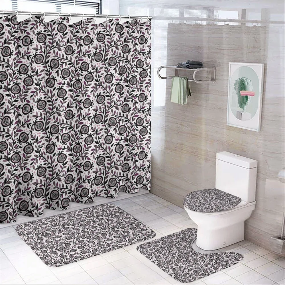 Pomegranate Floral — 4-Piece Bathroom Set preview