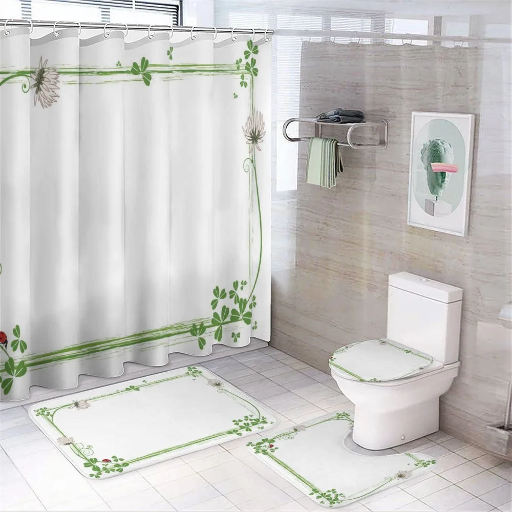 Rectangular Nature Art Frame — 4-Piece Bathroom Set preview