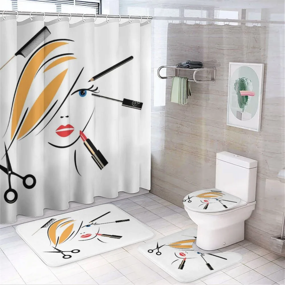 Beauty Salon Make-up — 4-Piece Bathroom Set preview