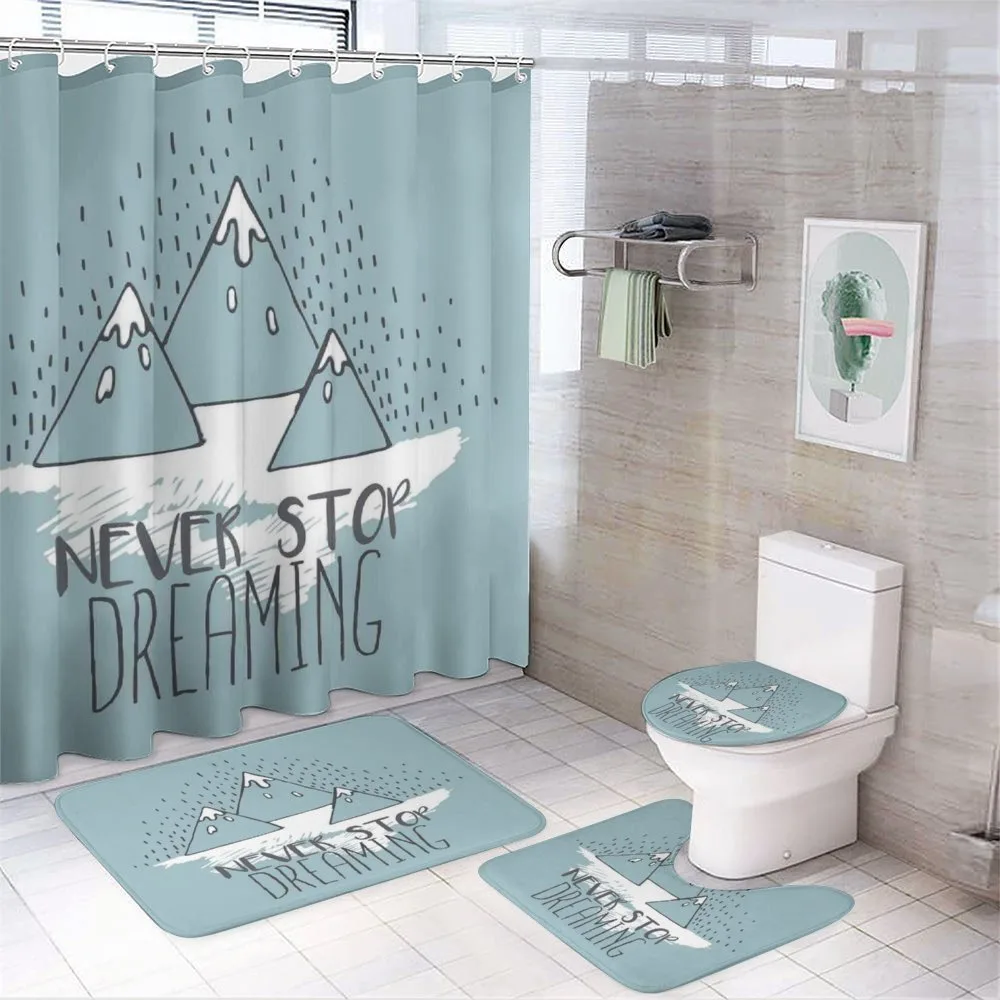Cartoon Mountain — 4-Piece Bathroom Set preview