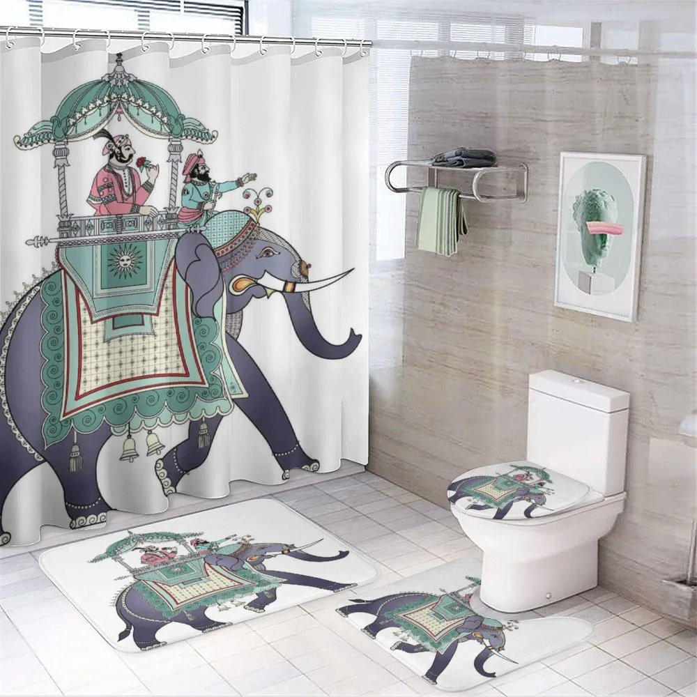 Elephant with Prince — 4-Piece Bathroom Set preview