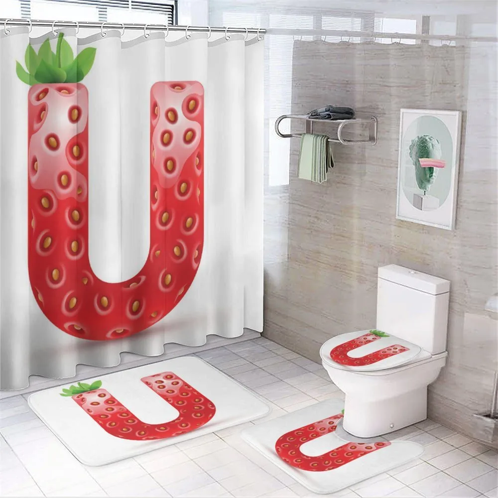 Fresh Fruit Letter U — 4-Piece Bathroom Set preview