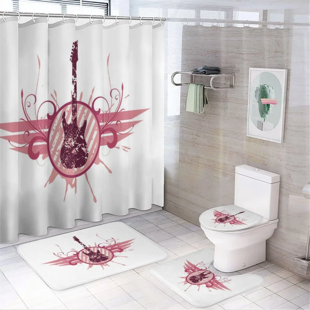 Grunge Circular Frame — 4-Piece Bathroom Set preview