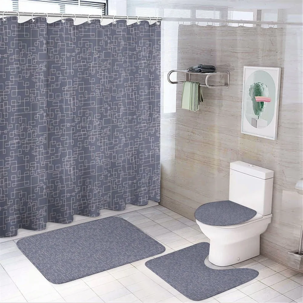 Interweaved Stripes — 4-Piece Bathroom Set preview