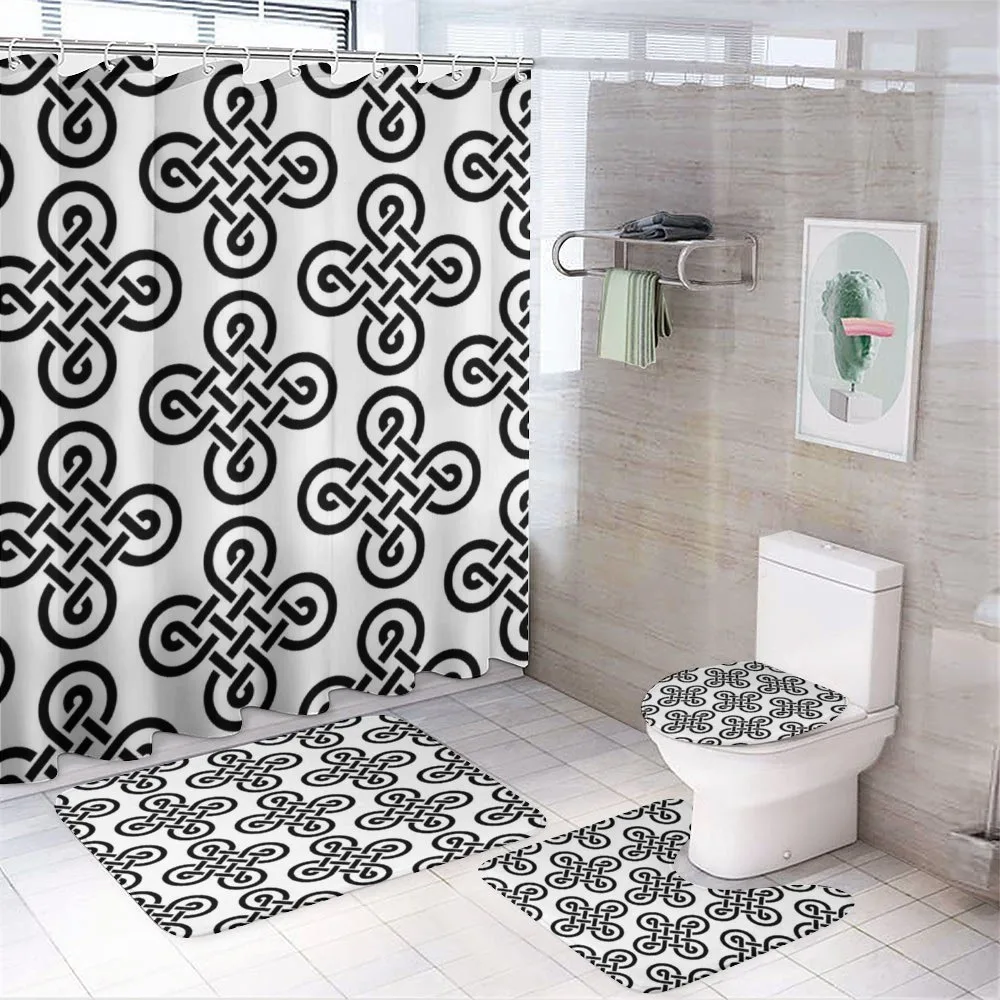 Old-Fashion Knot Motifs — 4-Piece Bathroom Set preview