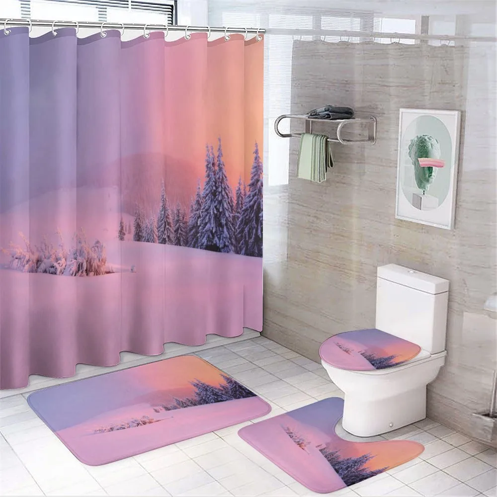 Winter Scenery — 4-Piece Bathroom Set preview
