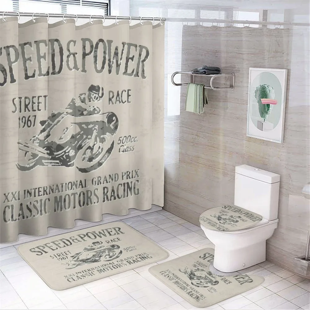 Classical Bike Race — 4-Piece Bathroom Set preview