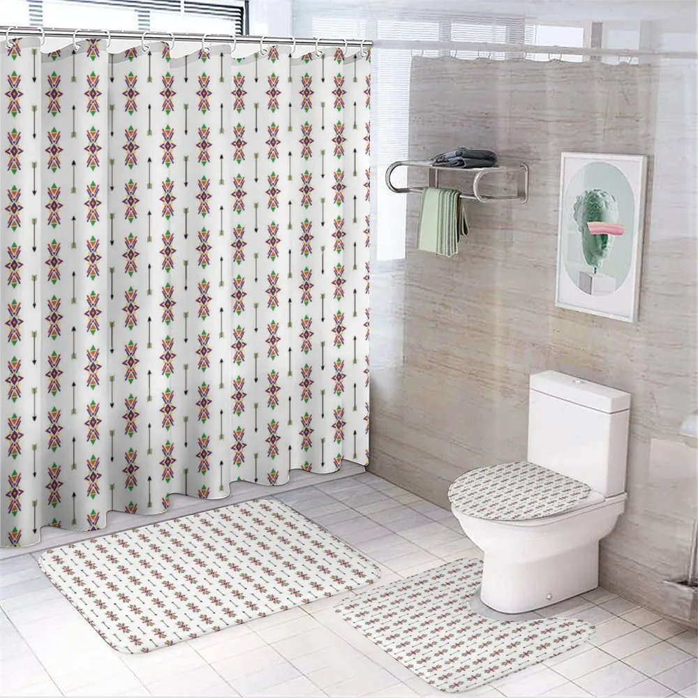 Ornaments and Arrows 4-Piece Bathroom Set product video