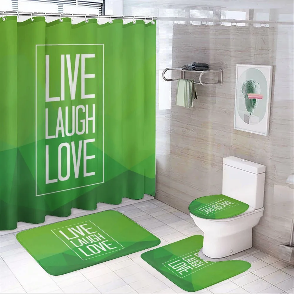 Polygon Saying — 4-Piece Bathroom Set preview