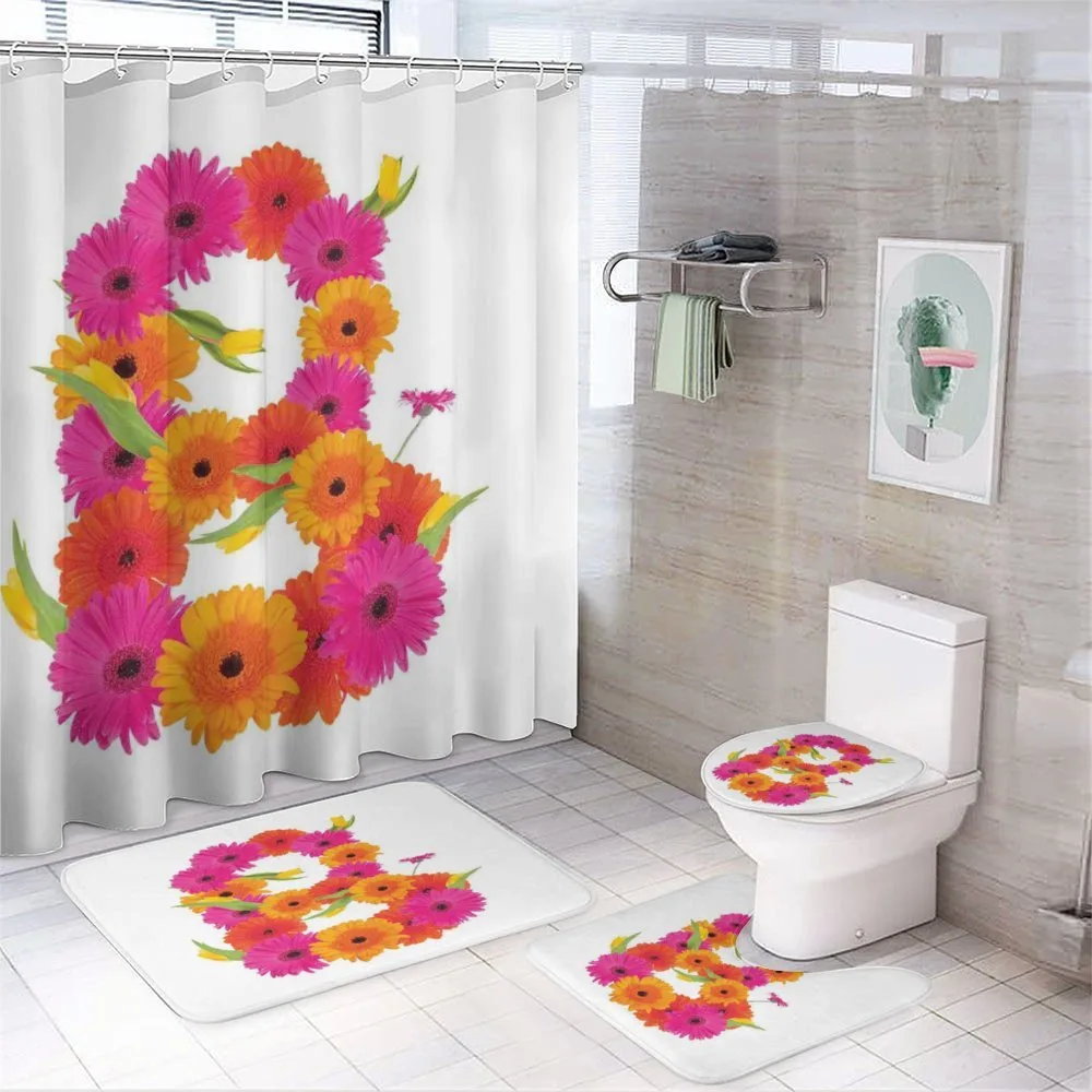 Summer Gerbera Daisies — 4-Piece Bathroom Set preview