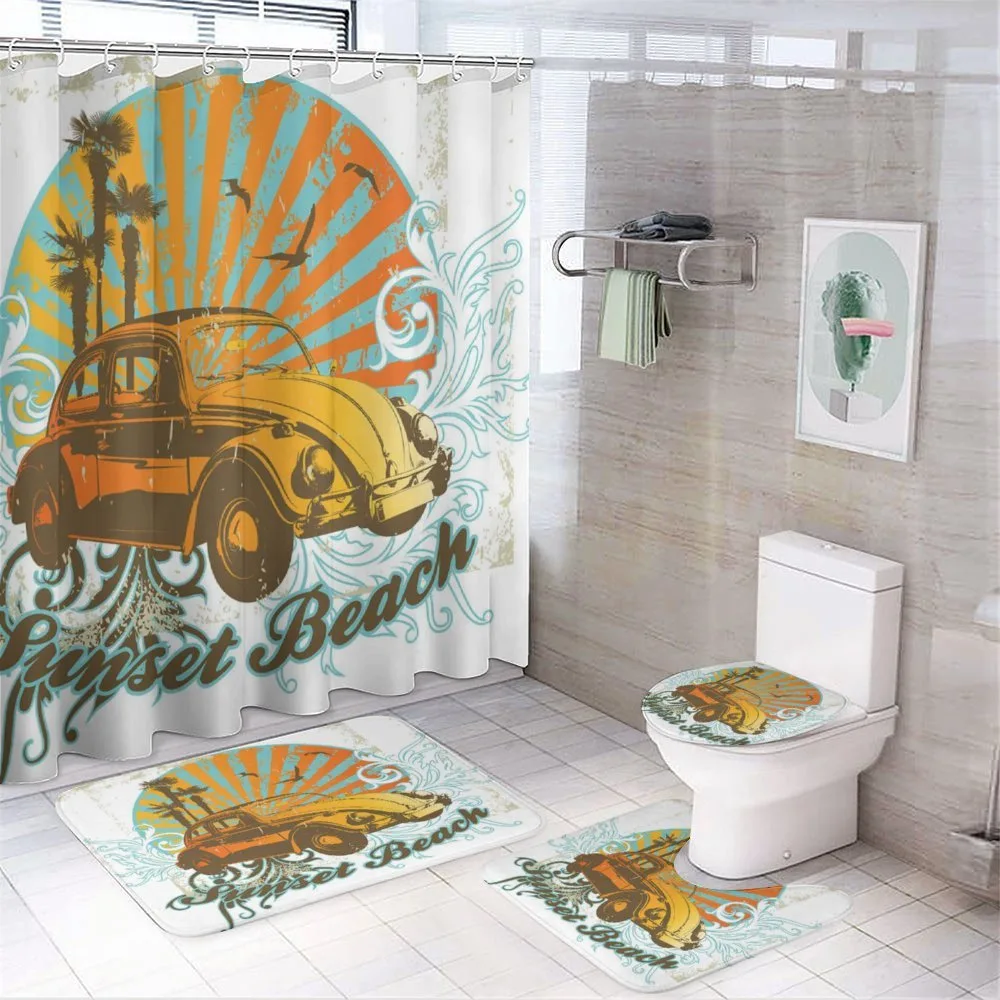 Summer Season Design Car — 4-Piece Bathroom Set preview