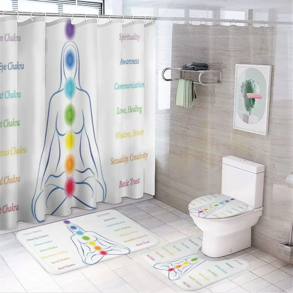 7 Main Chakra Meanings — 4-Piece Bathroom Set preview