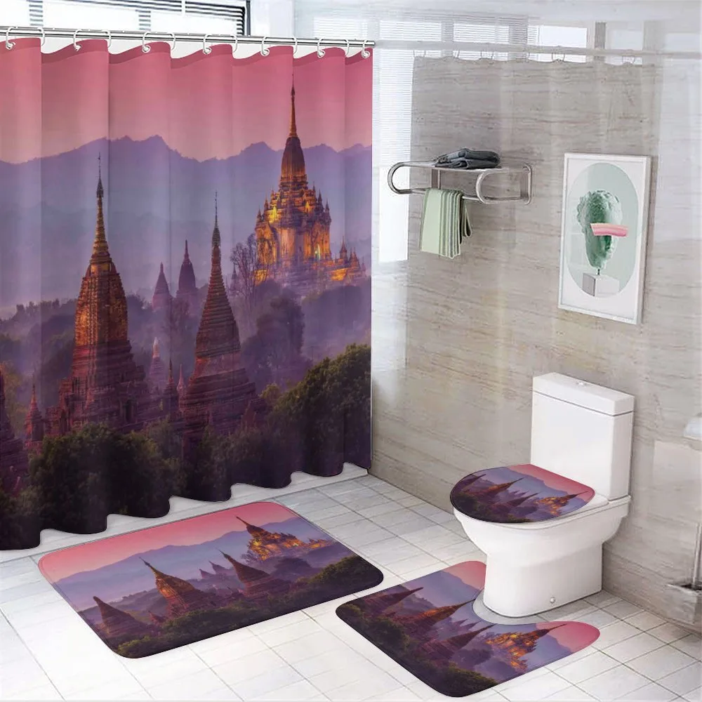 Ancient Building in Bagan — 4-Piece Bathroom Set preview
