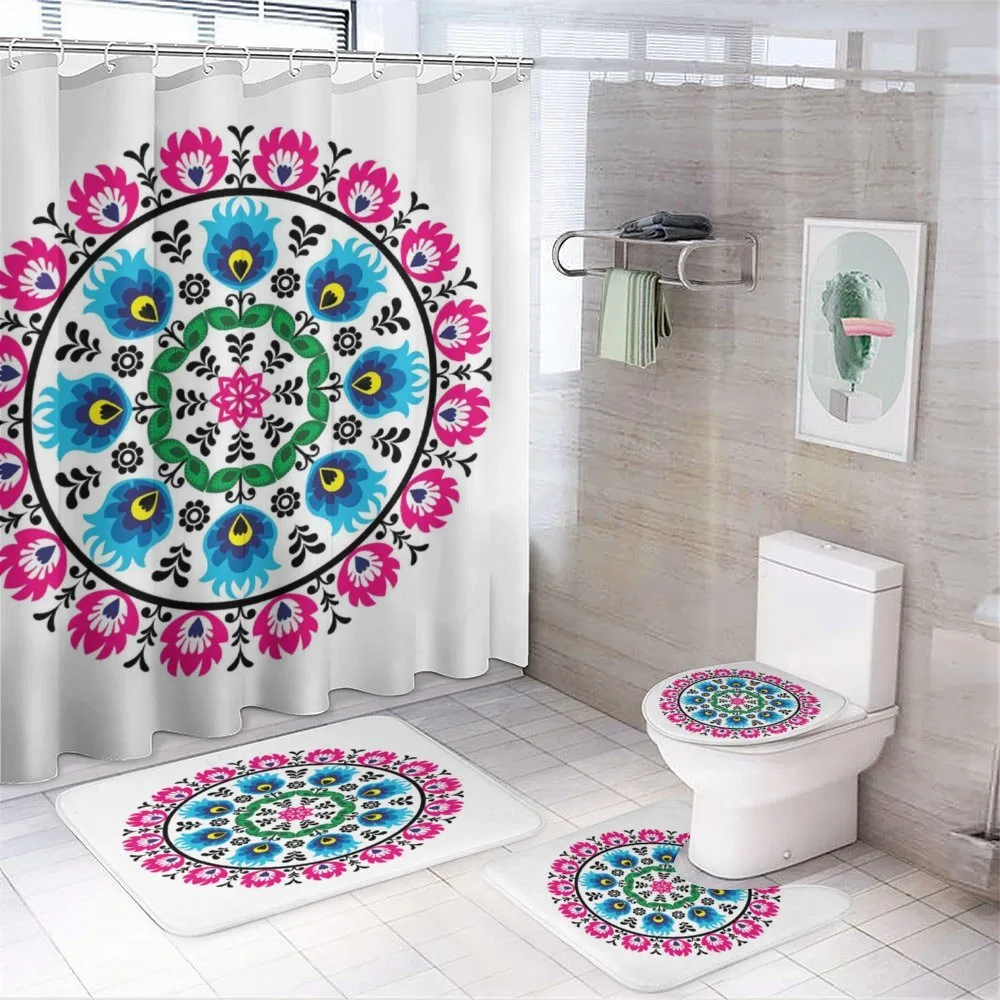 Circular Slav Motif — 4-Piece Bathroom Set preview