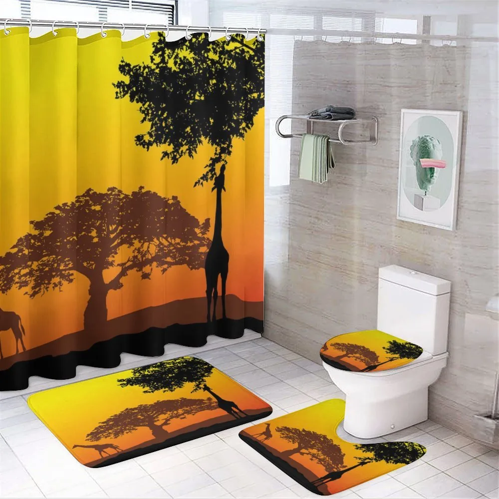 Giraffe Savannah Desert — 4-Piece Bathroom Set preview
