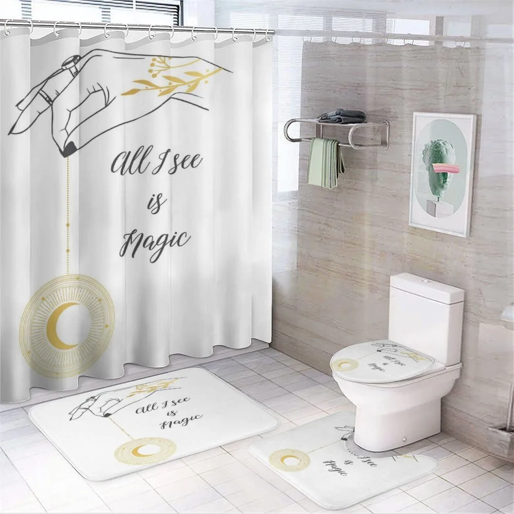 Hand Holding Crescent — 4-Piece Bathroom Set preview