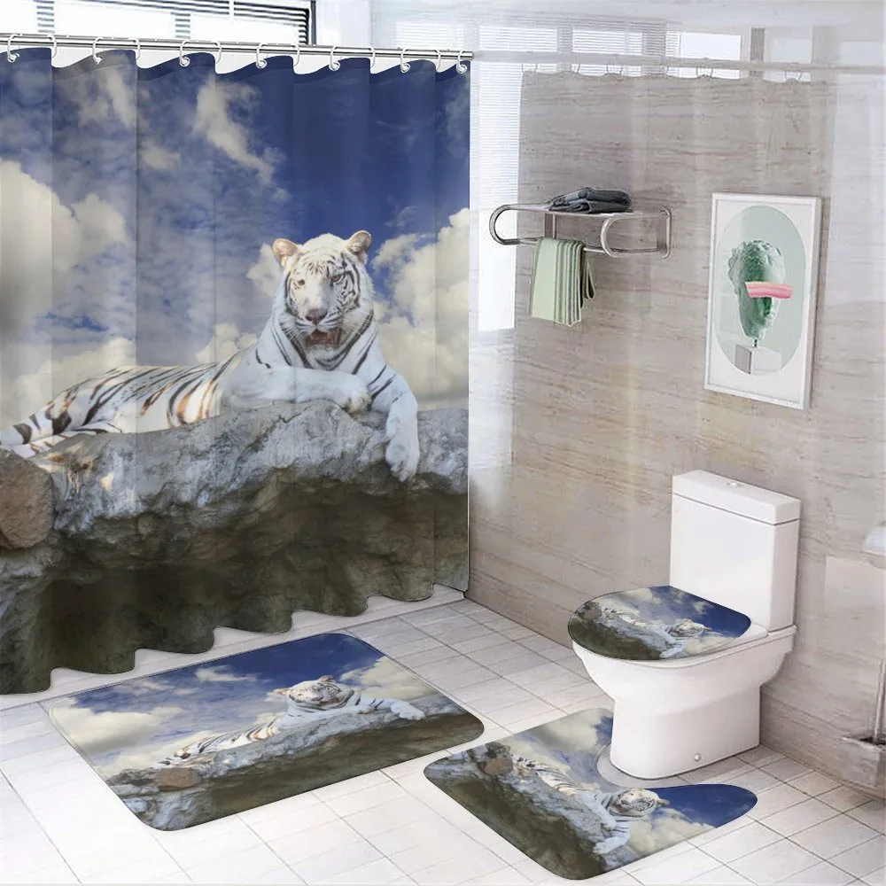 Bengal Feline Hunting — 4-Piece Bathroom Set preview