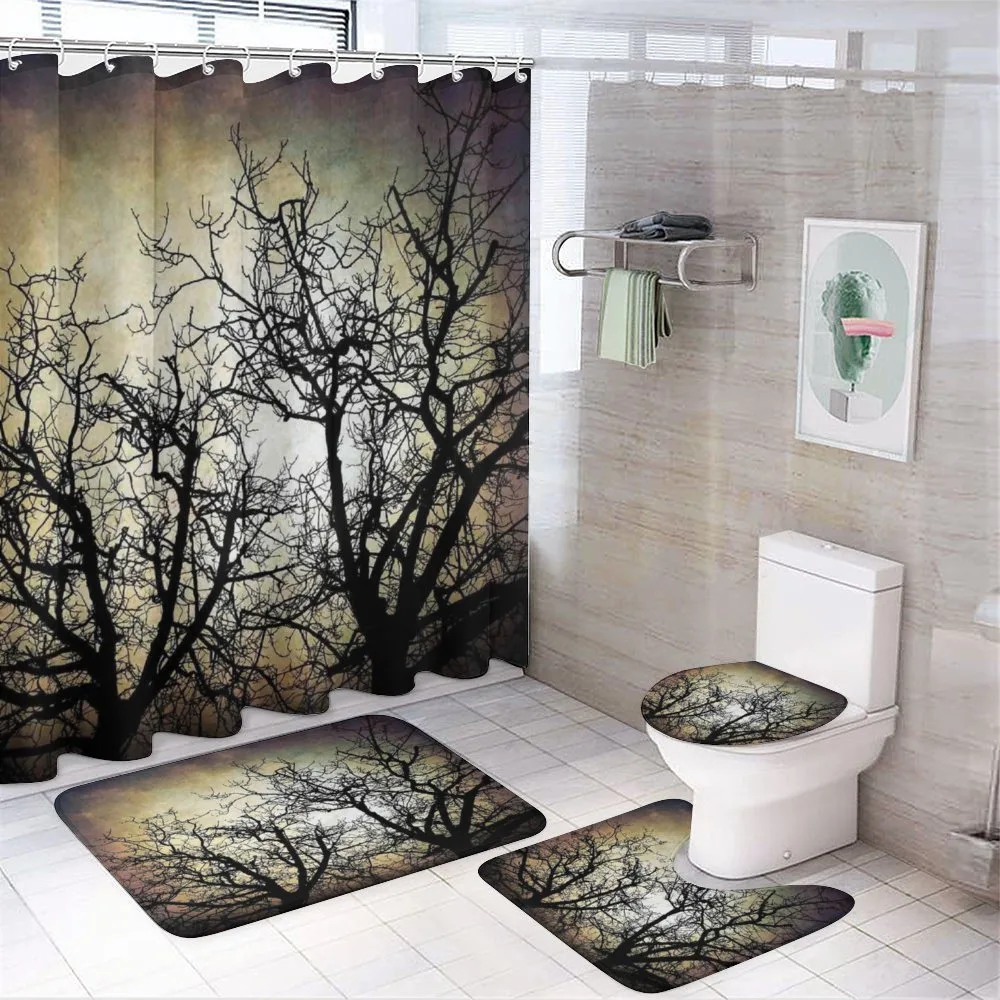 Grunge Branches Twilight — 4-Piece Bathroom Set preview