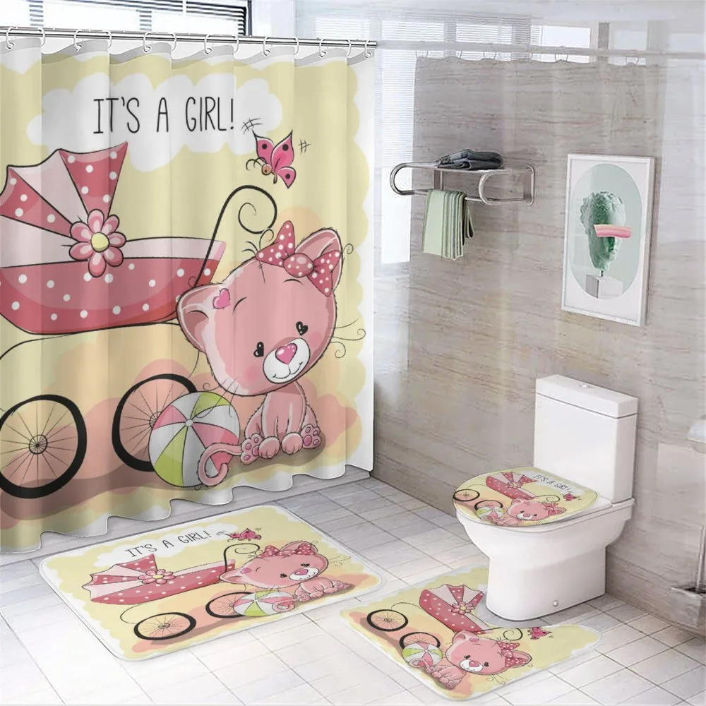 Kitten Carriage — 4-Piece Bathroom Set preview
