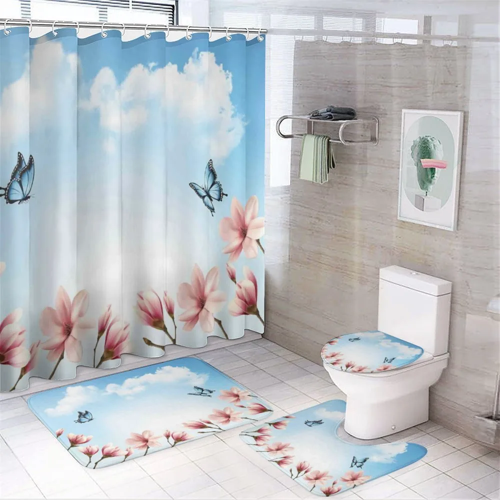 Magnolia Branches Bugs — 4-Piece Bathroom Set preview