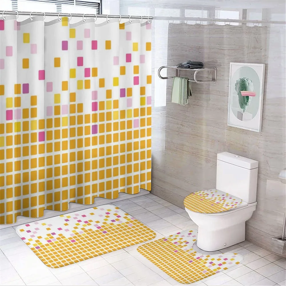 Simple Mosaic 4-Piece Bathroom Set product video