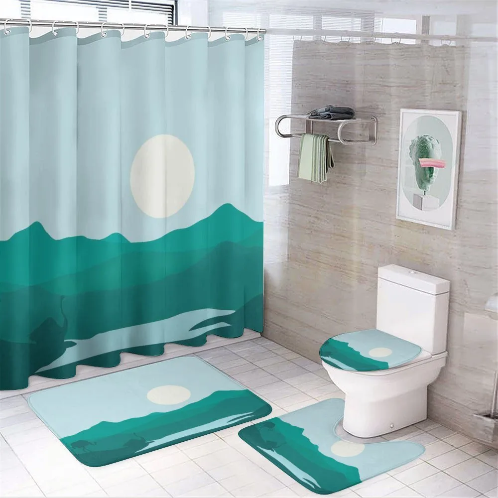 Animal in the Lake — 4-Piece Bathroom Set preview
