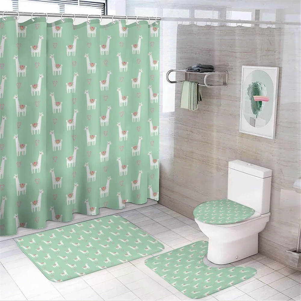 Candy Cane Hearts — 4-Piece Bathroom Set preview