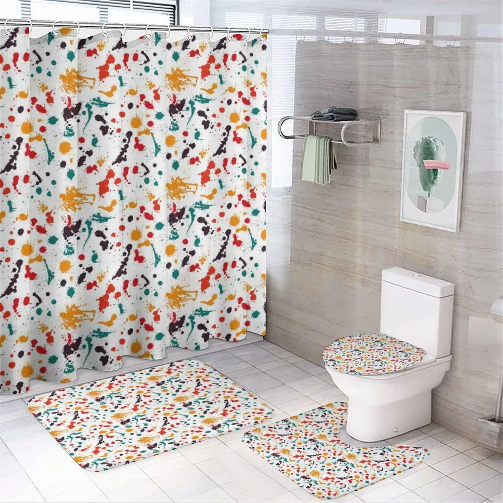 Color Splashes Drops — 4-Piece Bathroom Set preview