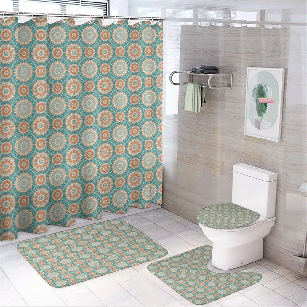 Oriental Mandala Pattern — 4-Piece Bathroom Set preview