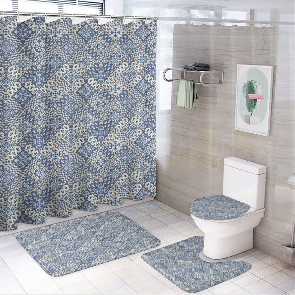 Oriental Rectangles — 4-Piece Bathroom Set preview