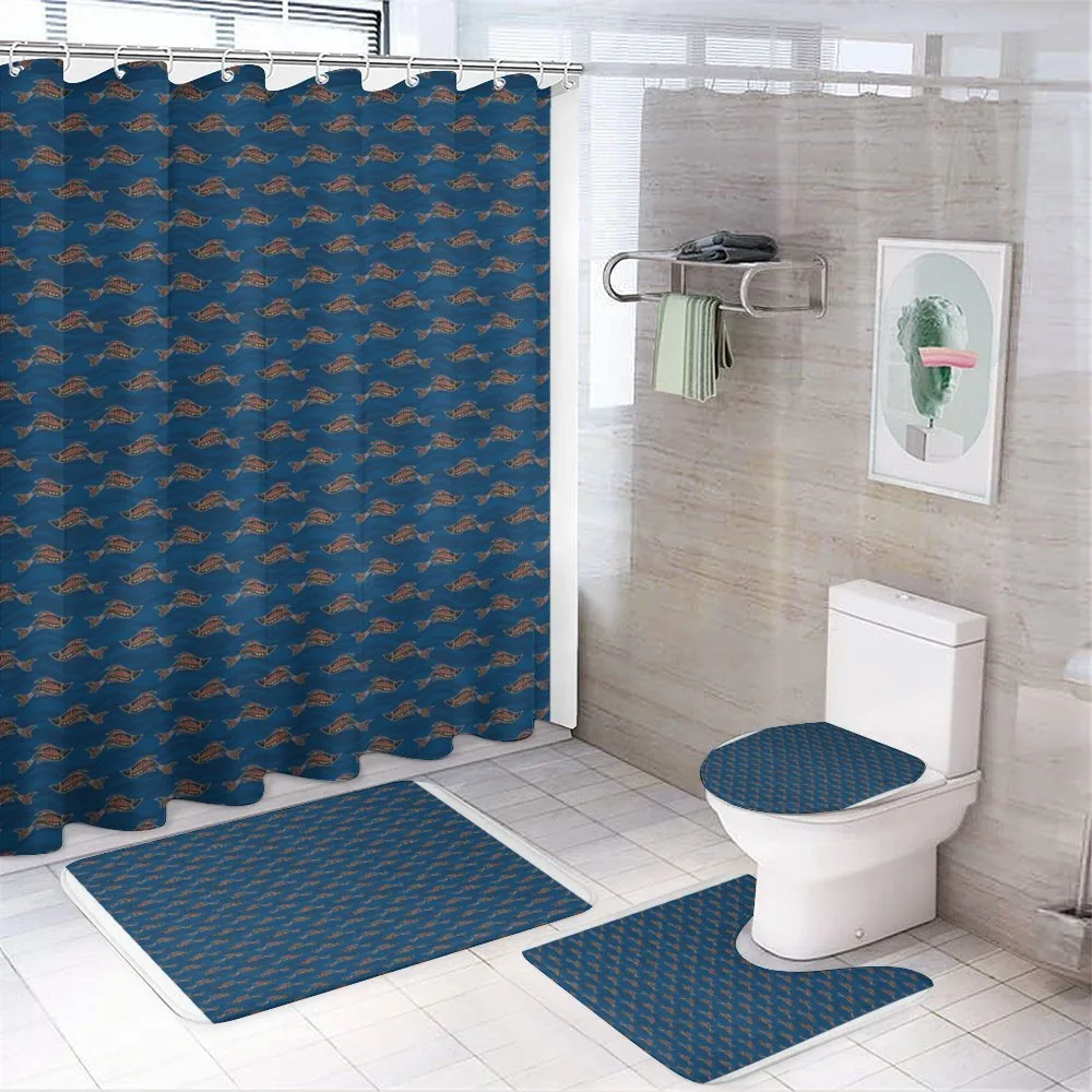 Aboriginal Nautical Artwork — 4-Piece Bathroom Set preview