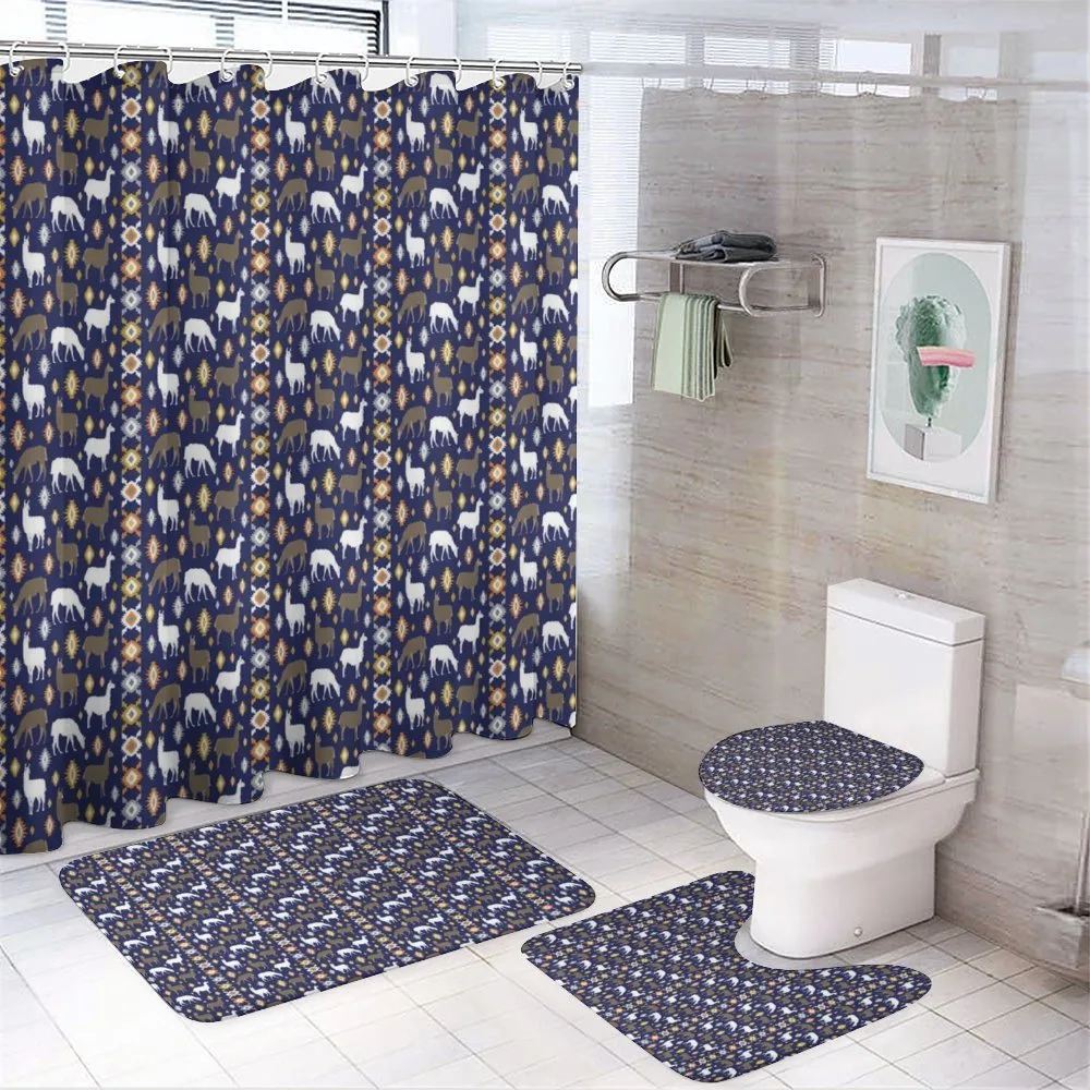 Boho Design Ornament — 4-Piece Bathroom Set preview