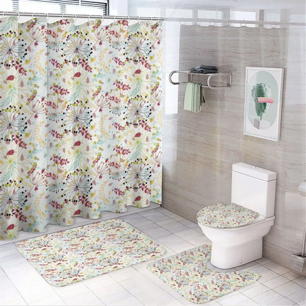 Botanical Spring Petals 4-Piece Bathroom Set product video