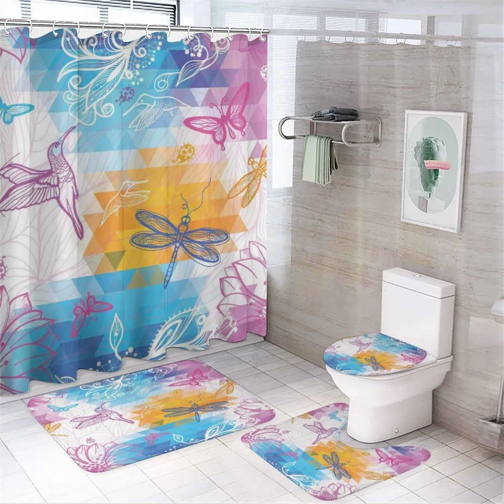 Butterflies Dragonflies — 4-Piece Bathroom Set preview