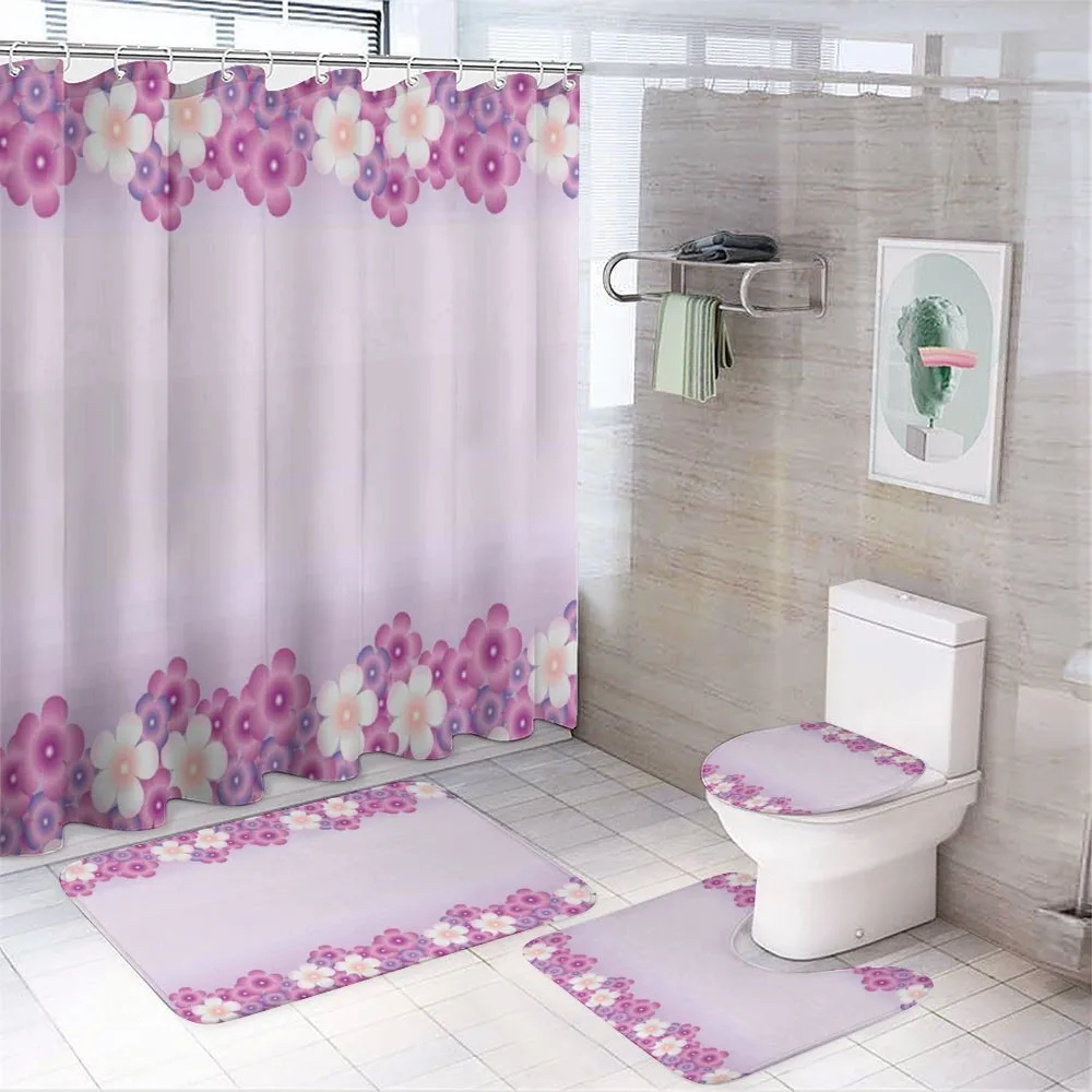 Floral Petals in Spring — 4-Piece Bathroom Set preview