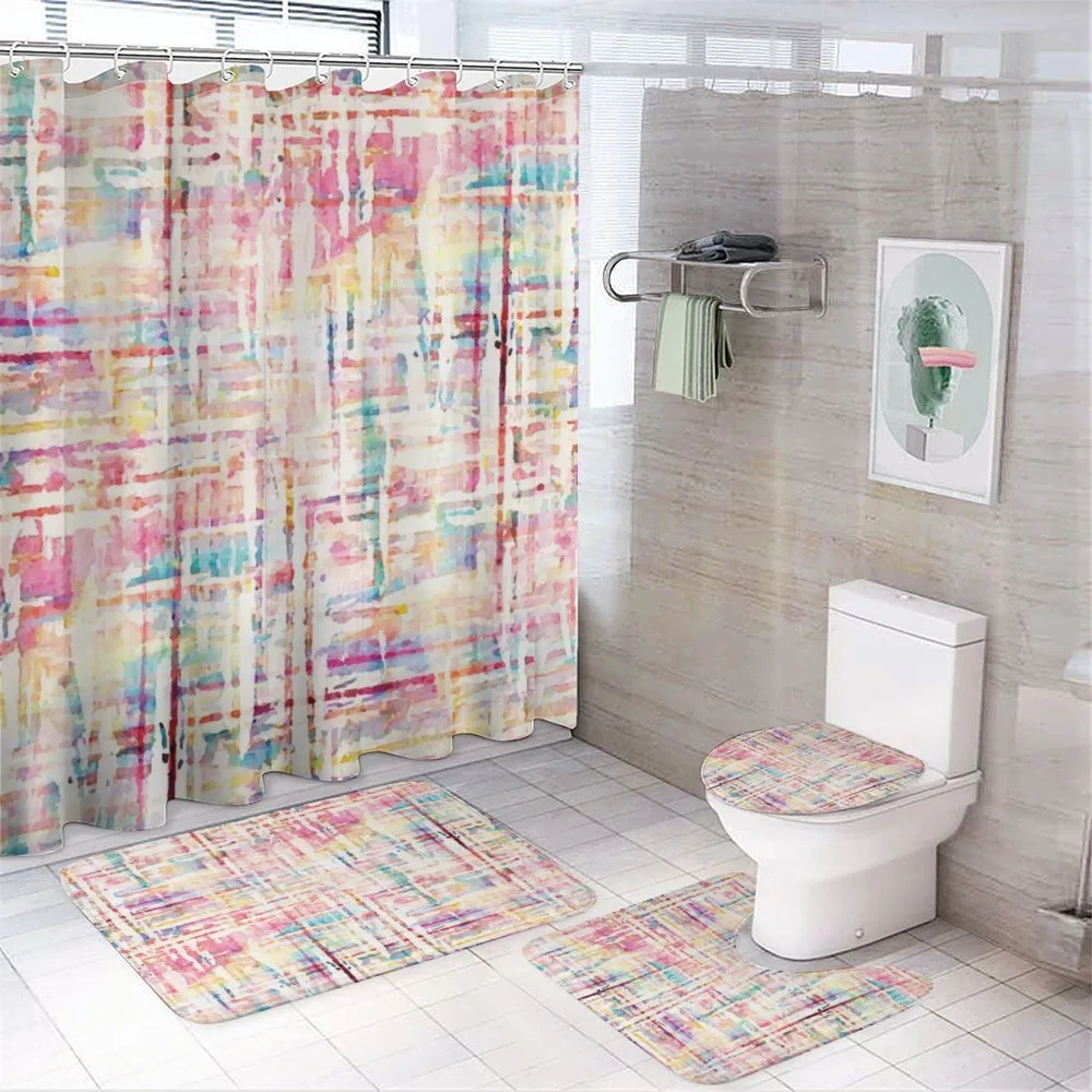 Grunge Mixed — 4-Piece Bathroom Set preview