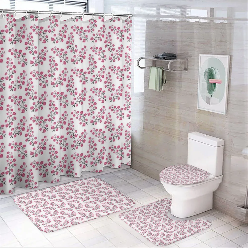 Sakura Flower Branches — 4-Piece Bathroom Set preview