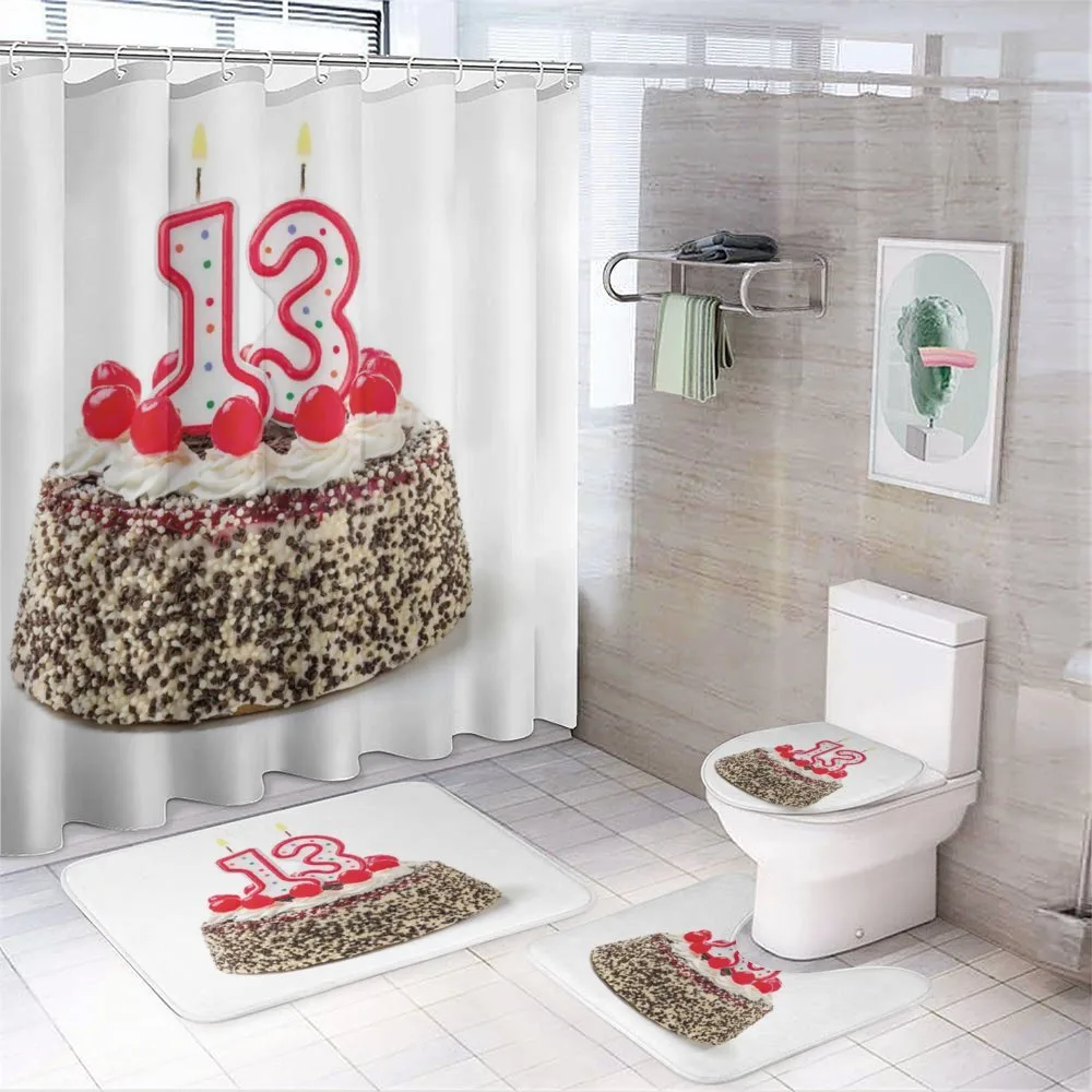 Cake Numeral Candles — 4-Piece Bathroom Set preview