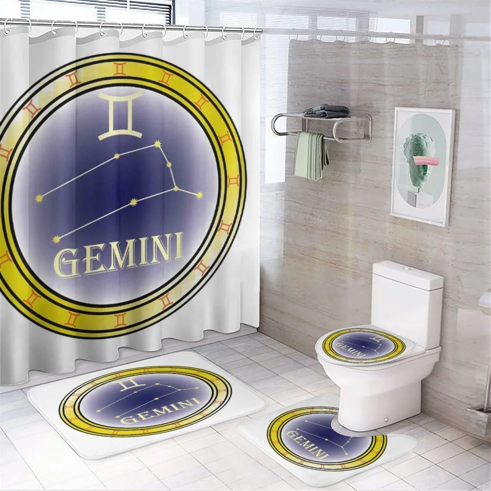 Circle and Signs 4-Piece Bathroom Set product video