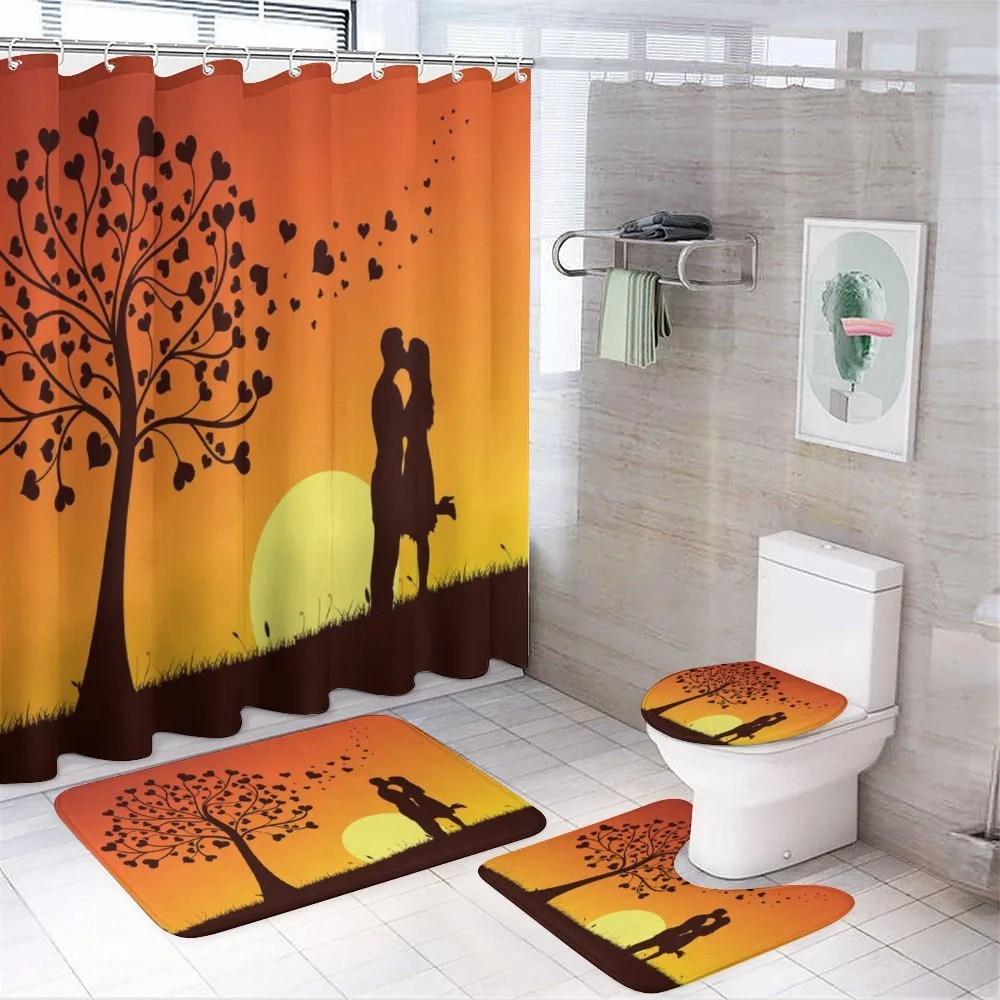 Love Tree Romantic Couple — 4-Piece Bathroom Set preview